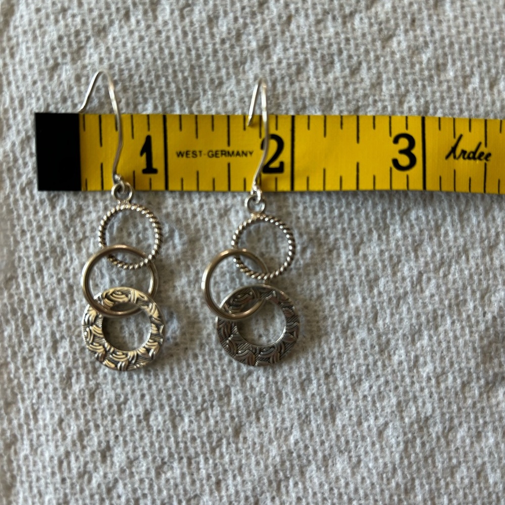 Silpada triple threat dangle earrings